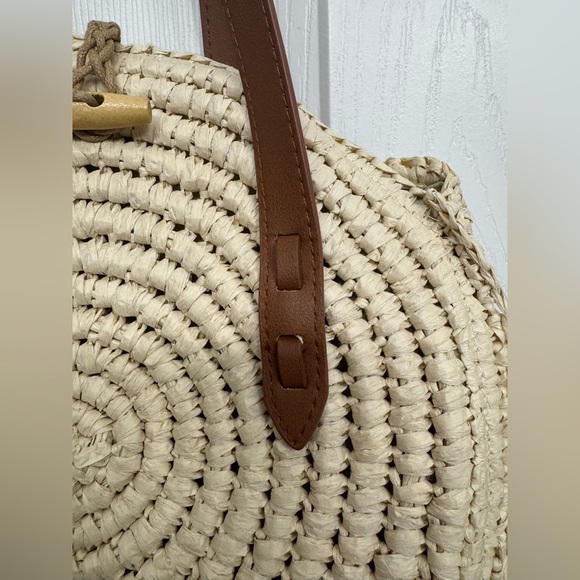 INC International Concepts Rilie Woven Circle Top-Handle Bag - Picture 3 of 13